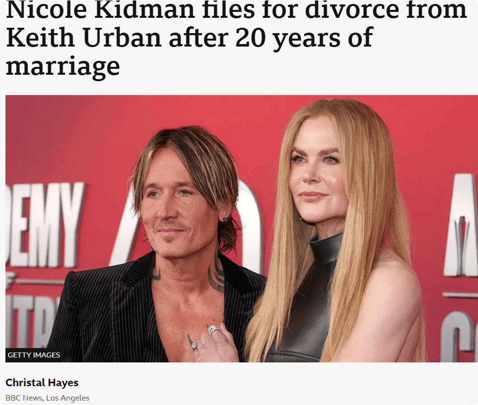 笑死！美国政府关门，公务员为爱发电！妮可·基德曼20年婚姻再破裂，背后竟是…